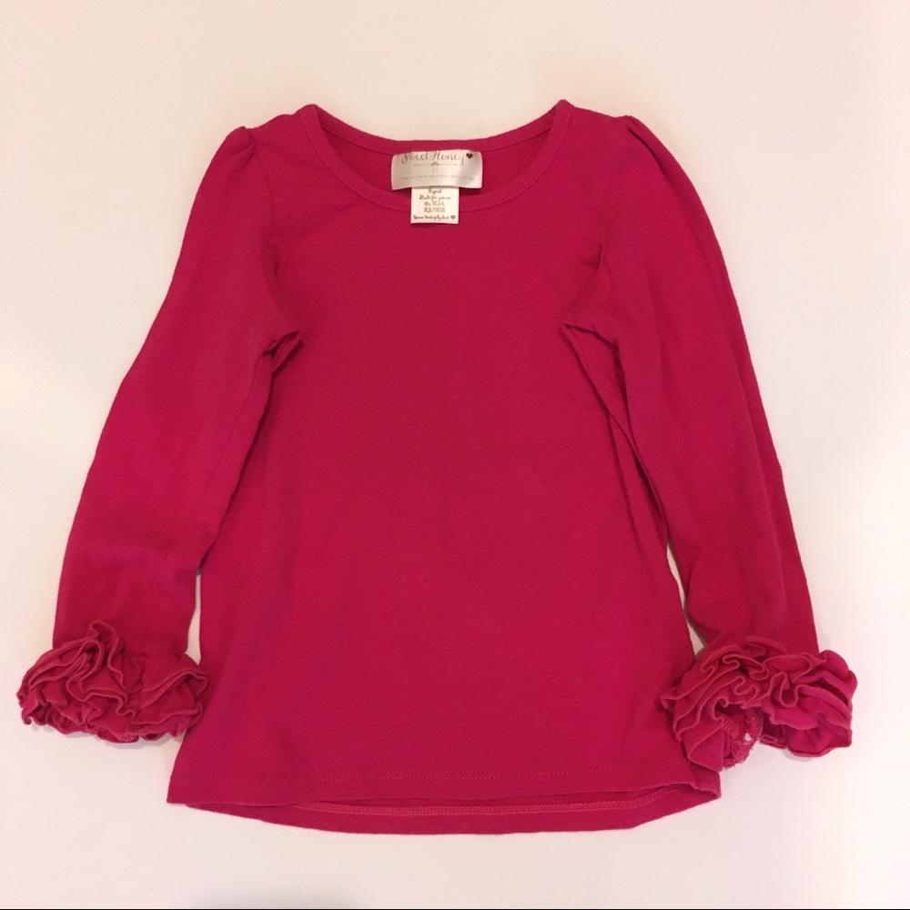 SWEET HONEY girls ruffle blouse